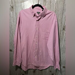 Henry Cotton’s XXL 100% Cotton Plum Pink Plaid Button Down Shirt